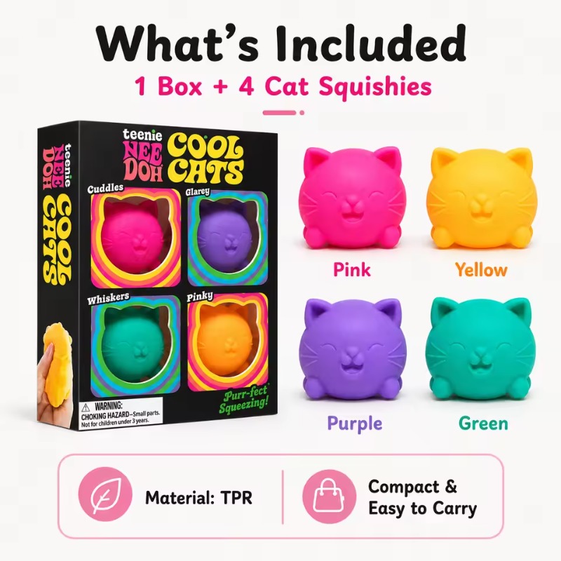 Party Games For Adults And Kids - Juego de 4 Mini Juguetes Sensoriales